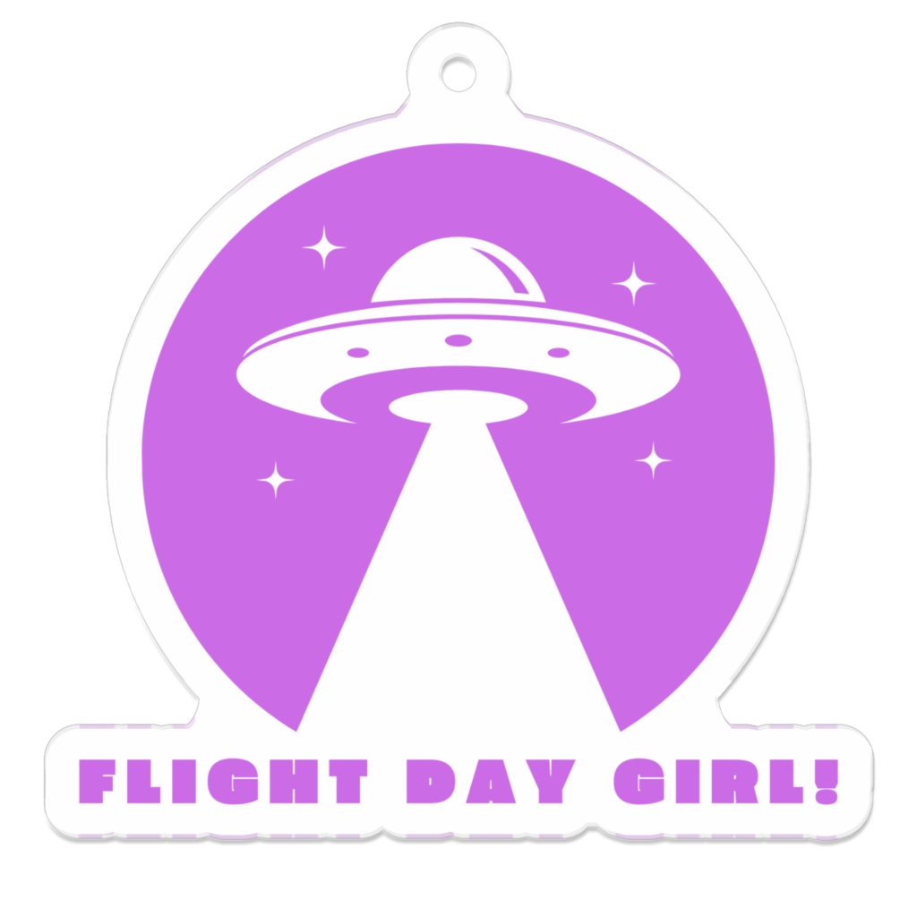 FLIGHT DAY GIRL!アクリルキーホルダー(パープル)