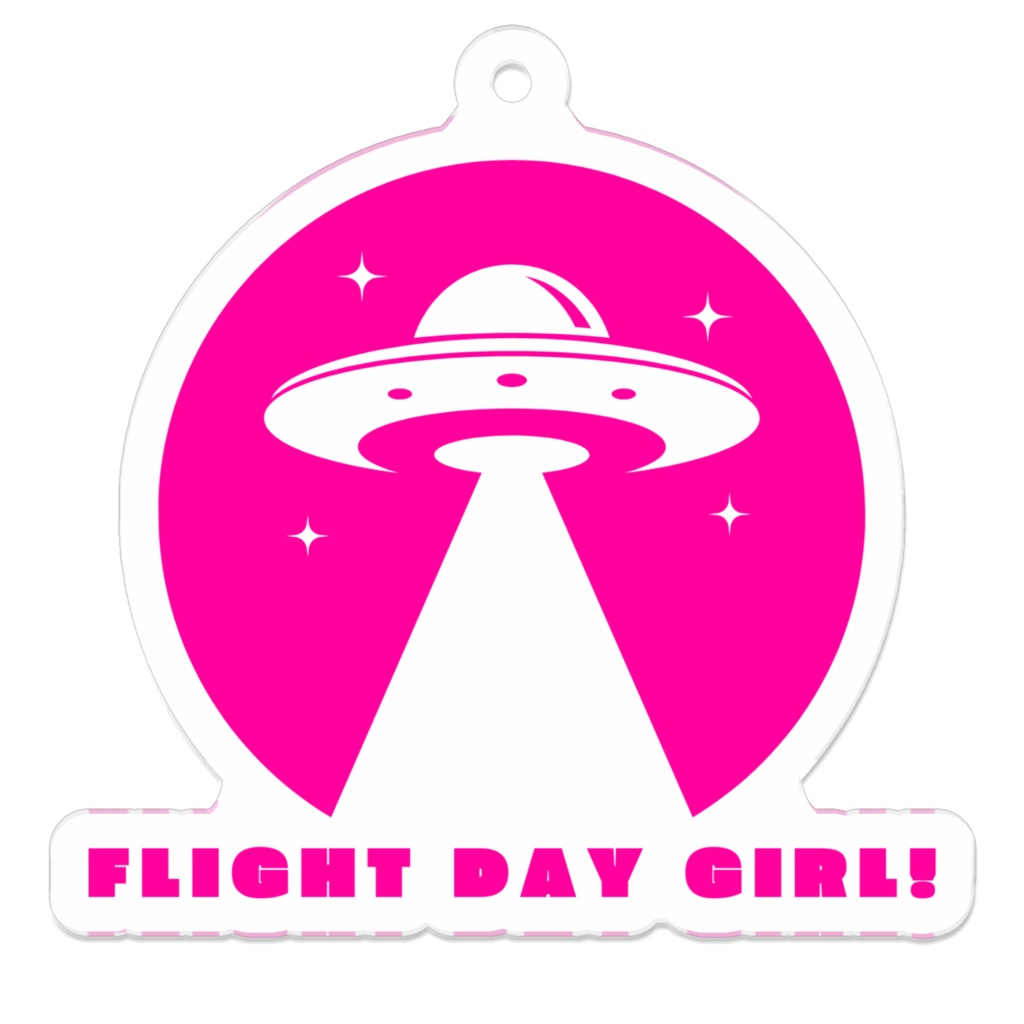 FLIGHT DAY GIRL!アクリルキーホルダー（ピンク）