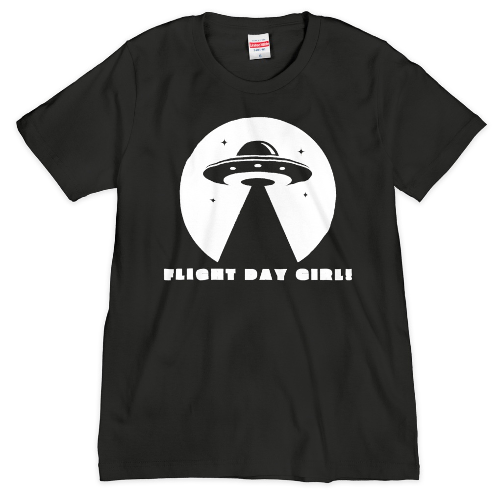 FLIGHT DAY GIRL! Tシャツ 黒