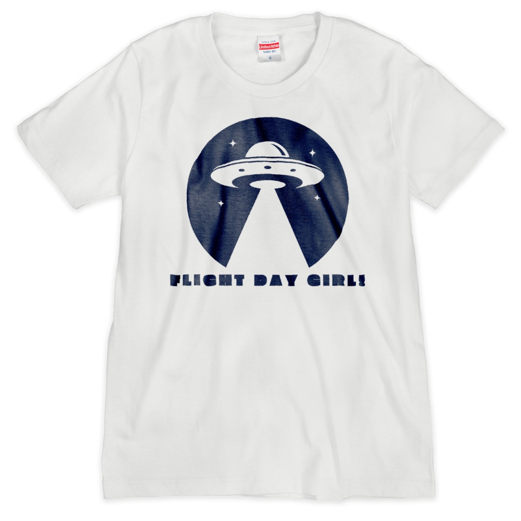 FLIGHT DAY GIRL! Tシャツ 白