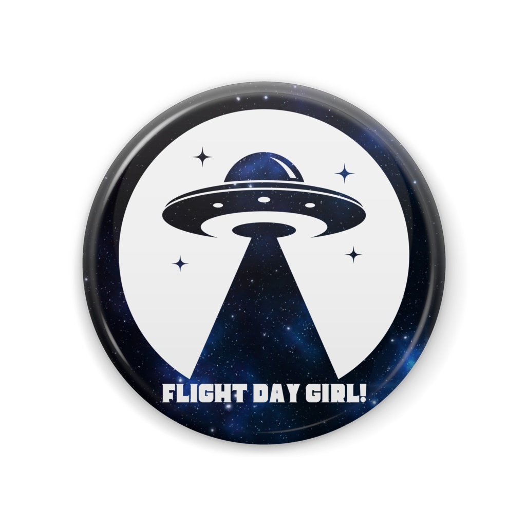 FLIGHT DAY GIRL! 缶バッジ（スペース）