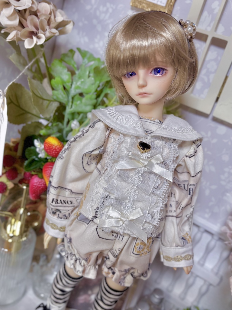1/4ドールお洋服 シャーリングセーラー