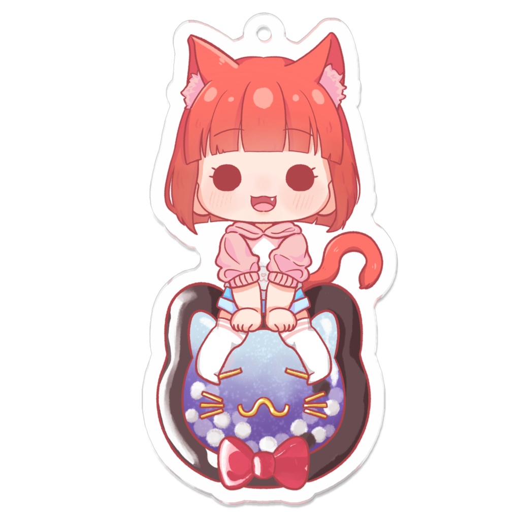 【アクリルキーホルダー70mm】おすわり成奈ちゃん(コーティング無し)