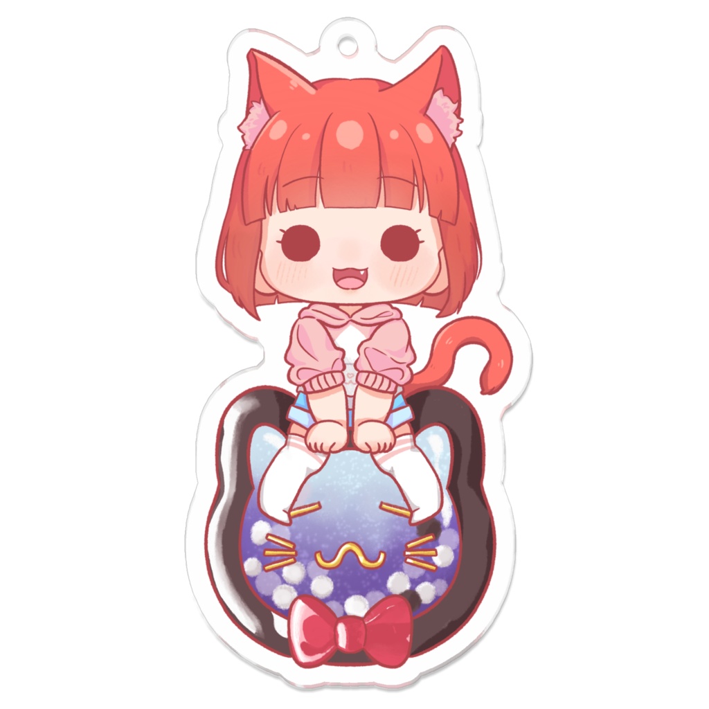 【アクリルキーホルダー70mm】おすわり成奈ちゃん(コーティングあり)