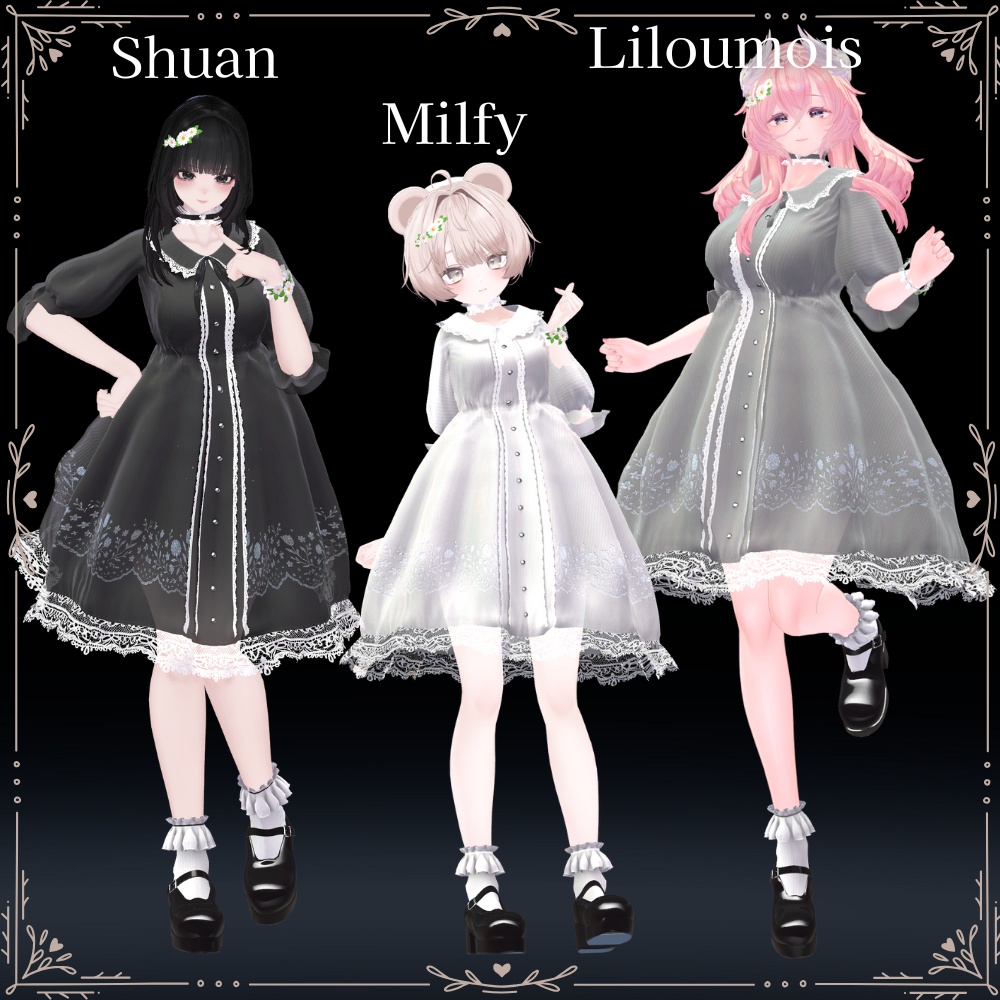 ☘️PureRuffleOnepiece☘️【10アバター対応】