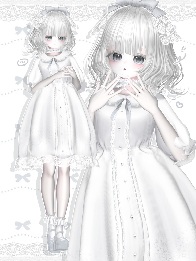 ☘️PureRuffleOnepiece☘️【10アバター対応】