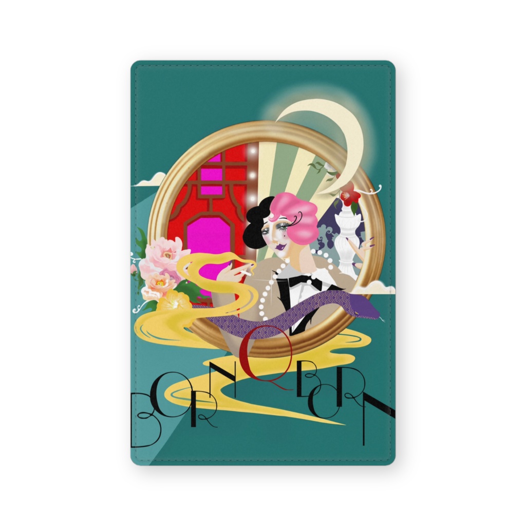 Born Q Born オリジナル レザー お名刺入れ