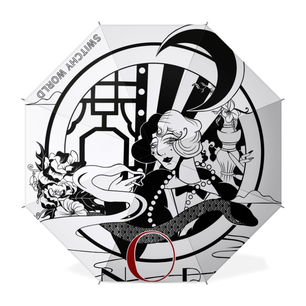 Born Q Born あんぶれら★ 長傘 モノクロ2