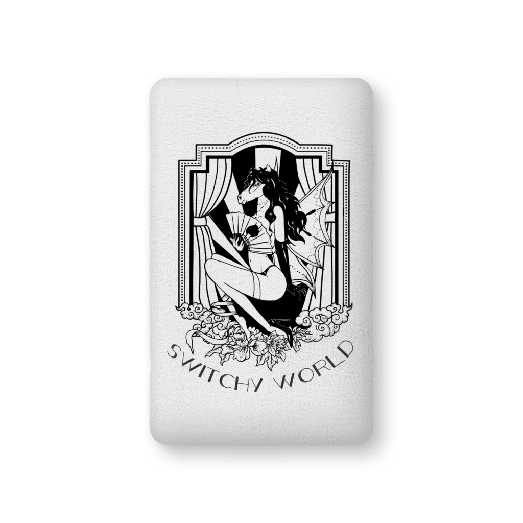 Switchy World ふかふかクッション モノクロ1