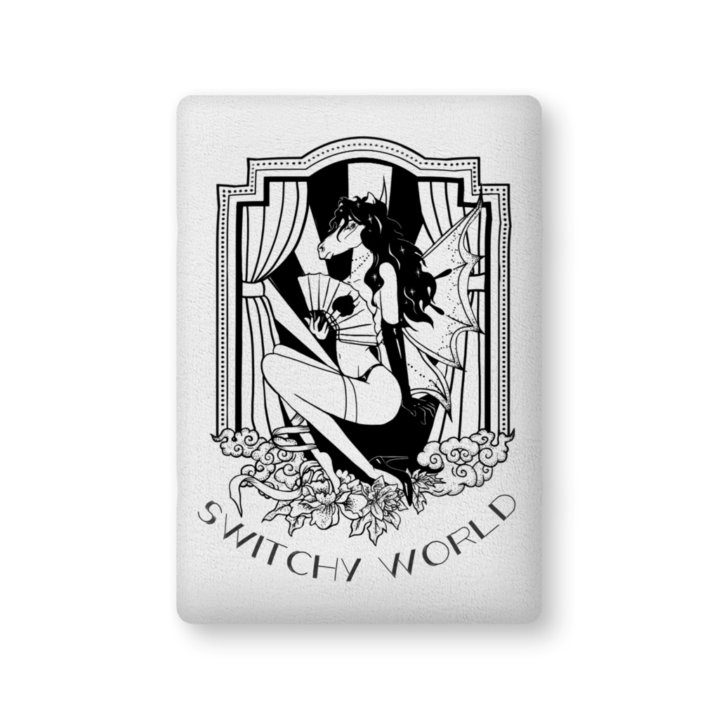 Switchy World ふかふかクッション モノクロ1