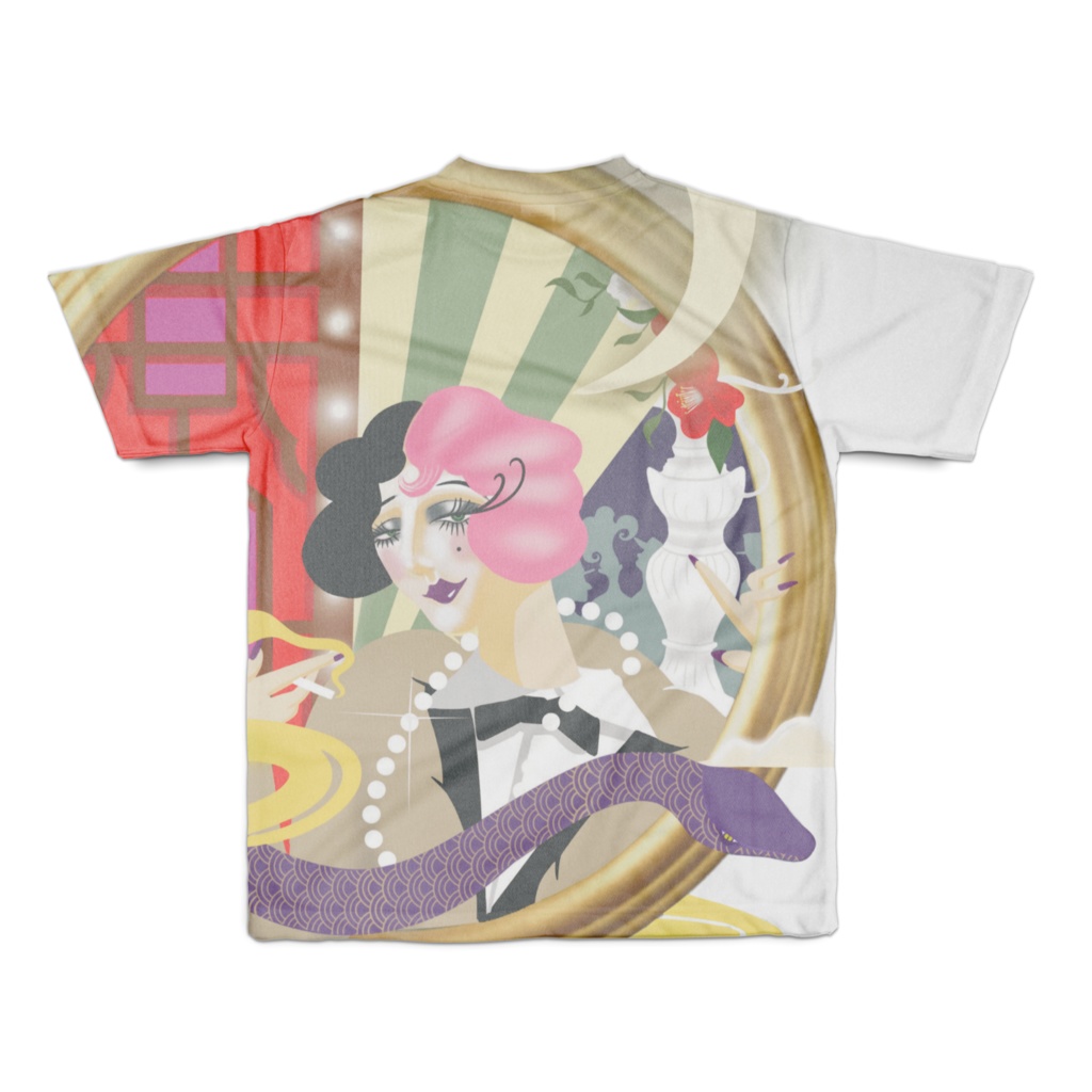 Born Q Born グラフィックTシャツ フルカラー3