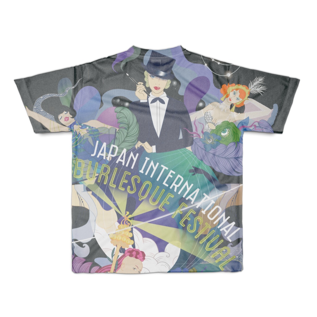 JIBF フルグラフィックTシャツ(Black) S, M