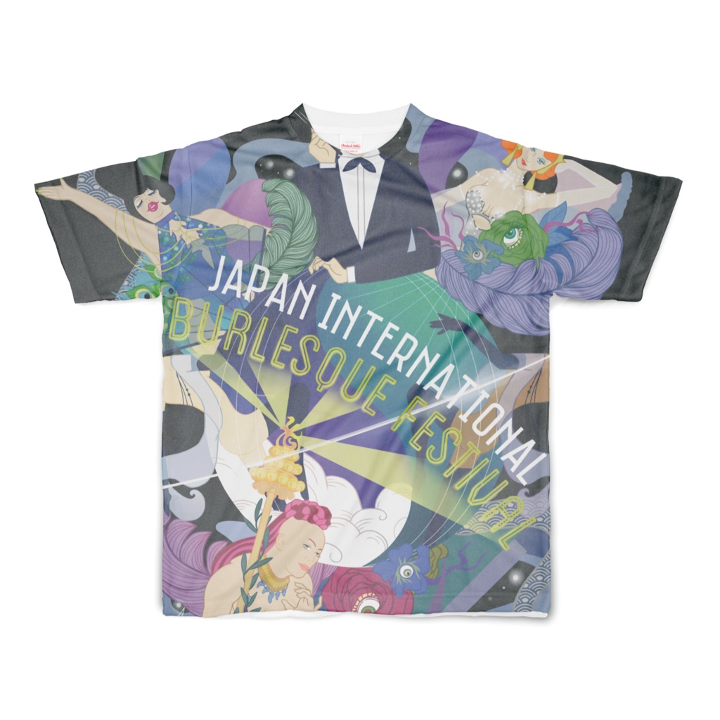 JIBF フルグラフィックTシャツ(Black) S, M