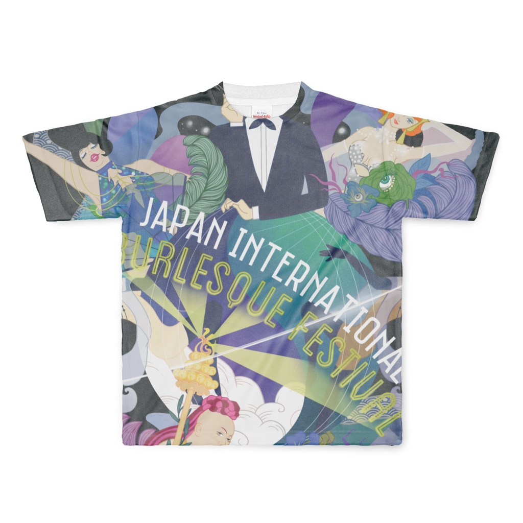 JIBF フルグラフィックTシャツ(Black) L, XL