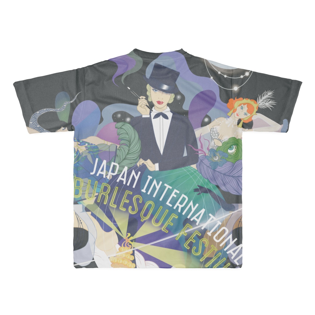 JIBF フルグラフィックTシャツ(Black) L, XL