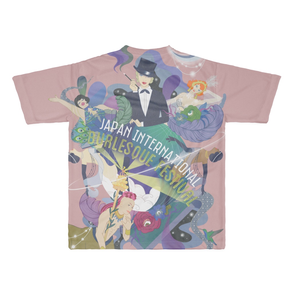 JIBF フルグラフィックTシャツ(PINK) L, XL