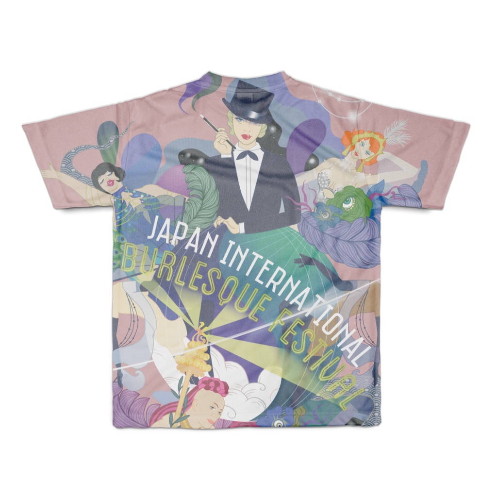 JIBF フルグラフィックTシャツ(PINK) S, M