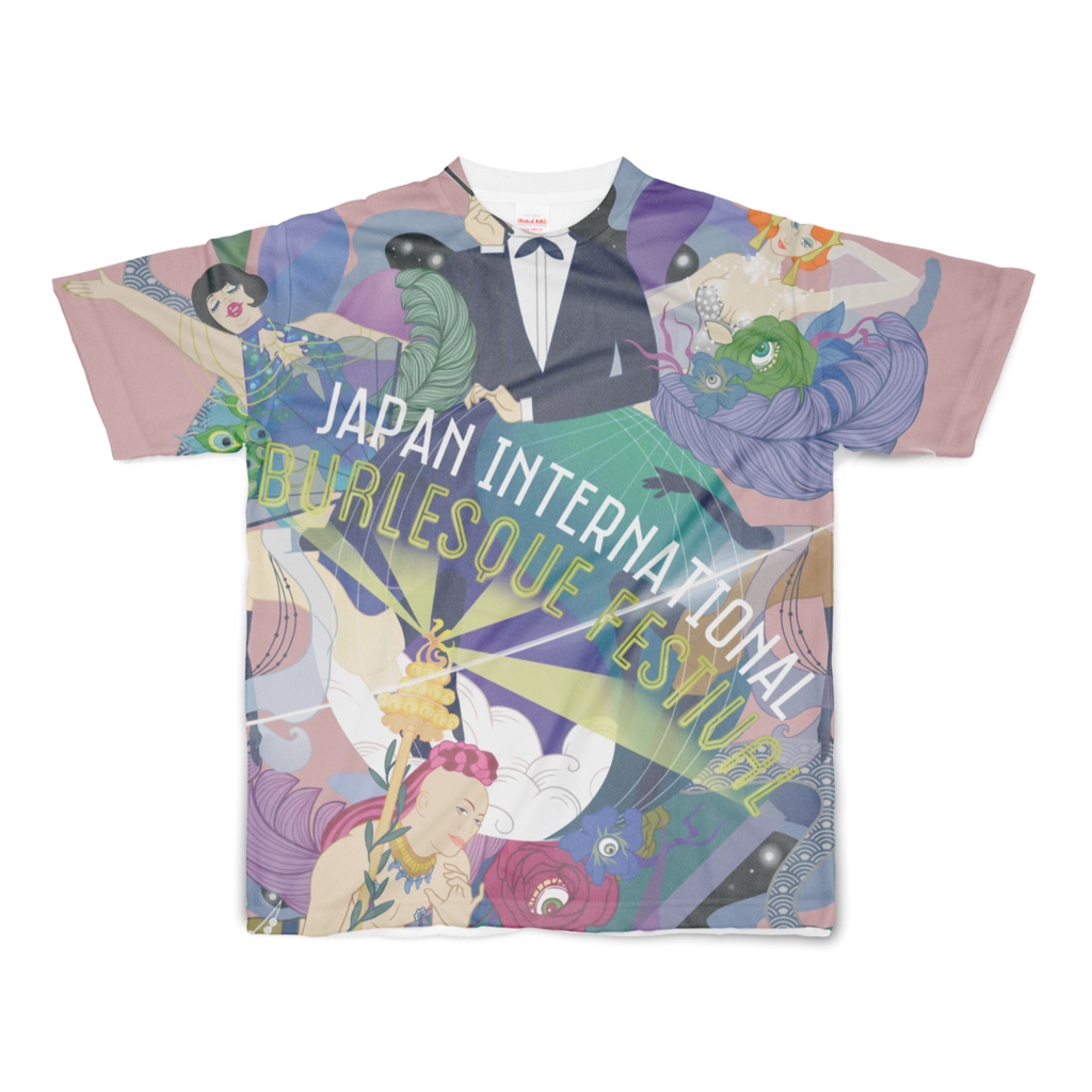 JIBF フルグラフィックTシャツ(PINK) S, M