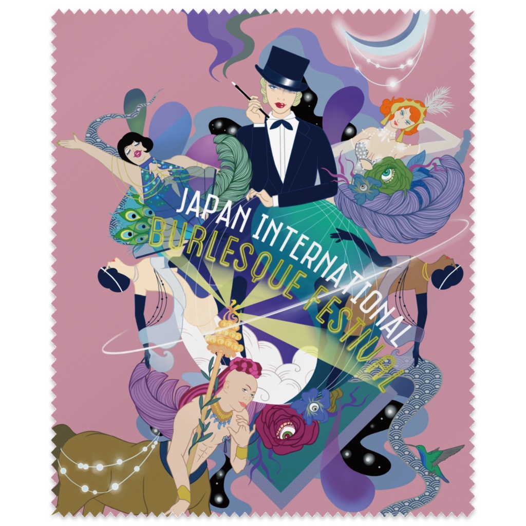 JIBF おしゃれメガネ拭き ピンク