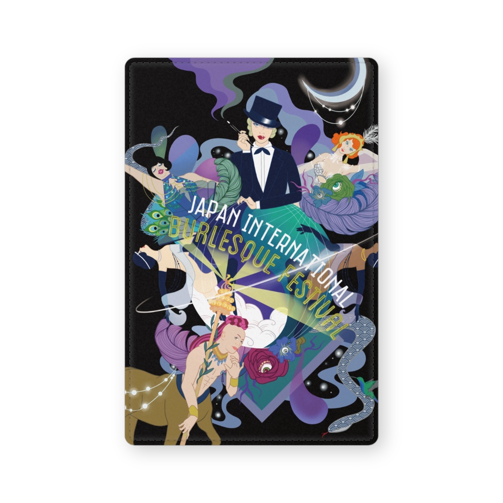 JIBF レザー製名刺入れ ブラック