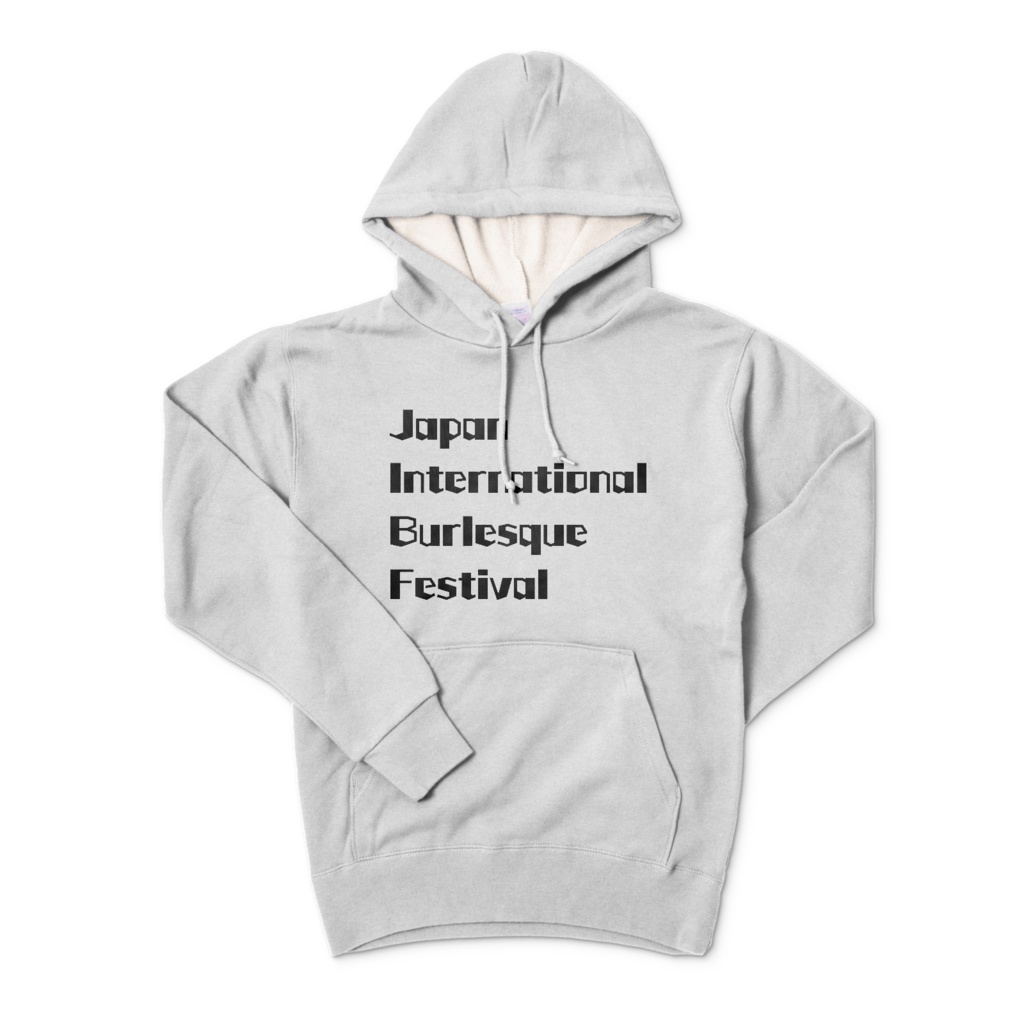 JIBF ロゴフーディ パーカー グレー
