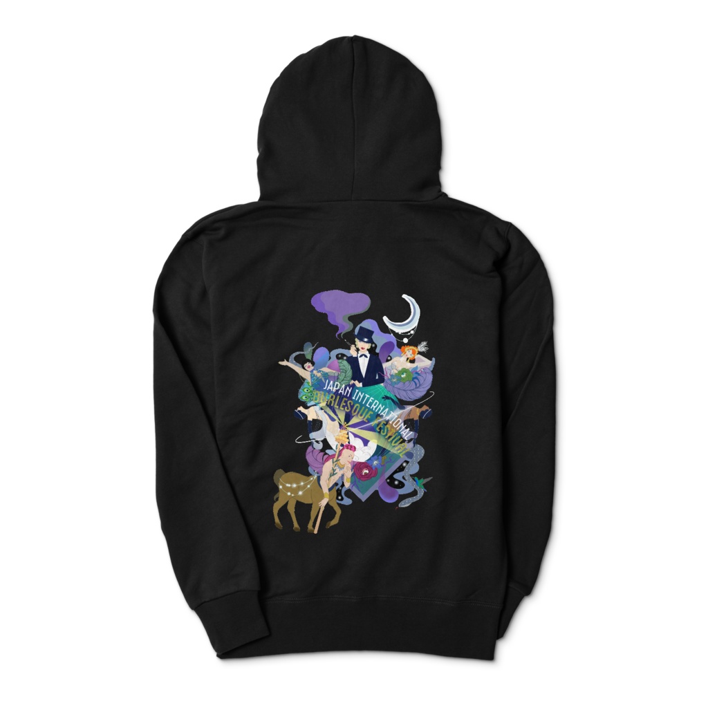 JIBF ロゴ フーディー パーカー ブラック