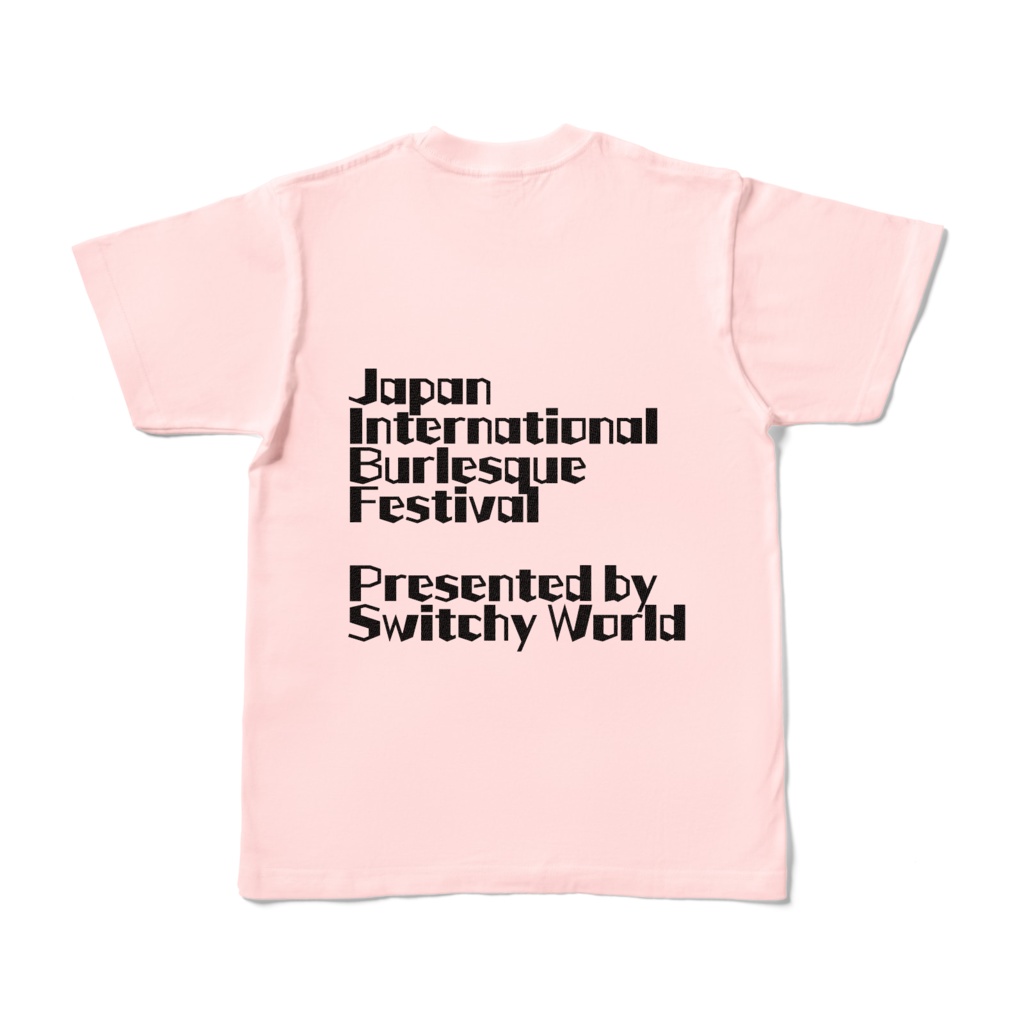 JIBF NewオリジナルTシャツ バックロゴ (ピンク)