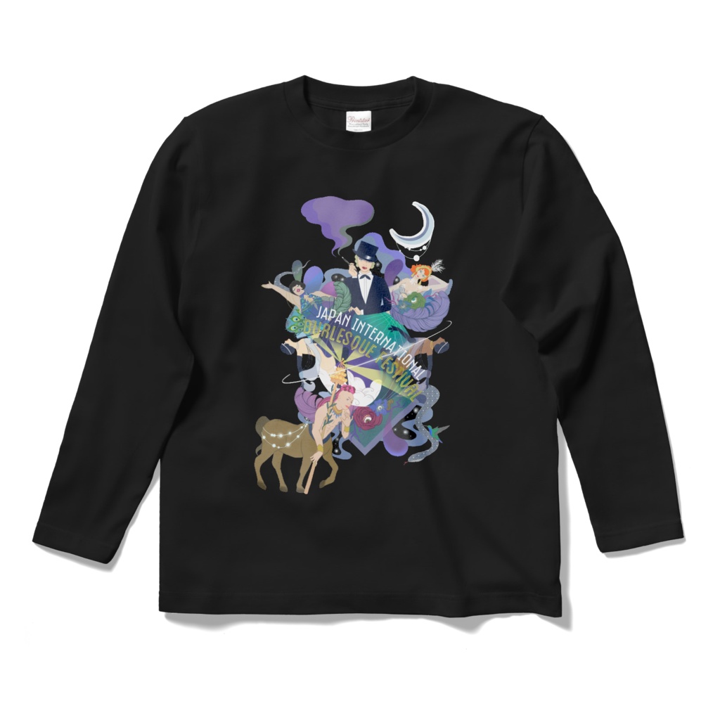 JIBF NewロングスリーブTシャツ バックロゴ (ブラック)