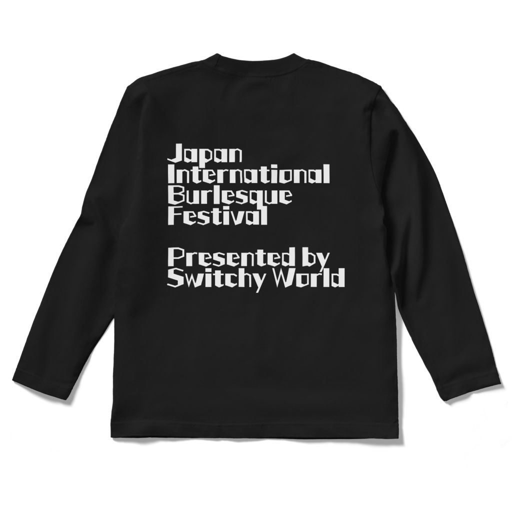 JIBF NewロングスリーブTシャツ バックロゴ (ブラック)