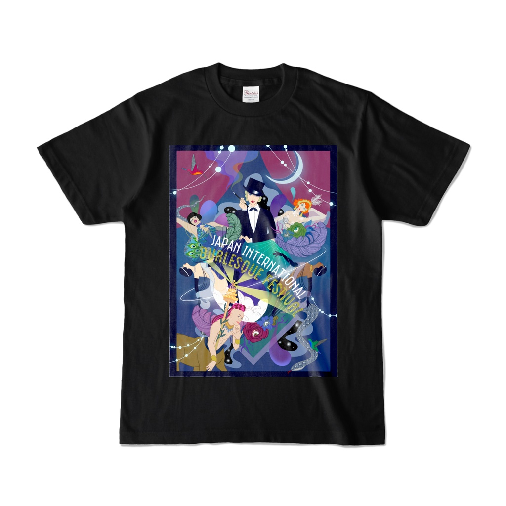 JIBF NewポスターTシャツ バックロゴ (ブラック)