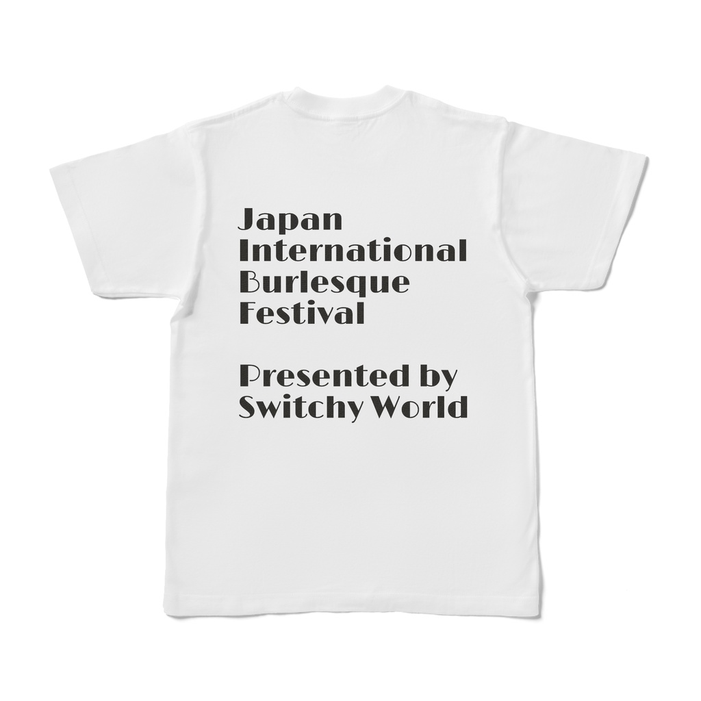 JIBF NewポスターTシャツ バックロゴ (ホワイト)