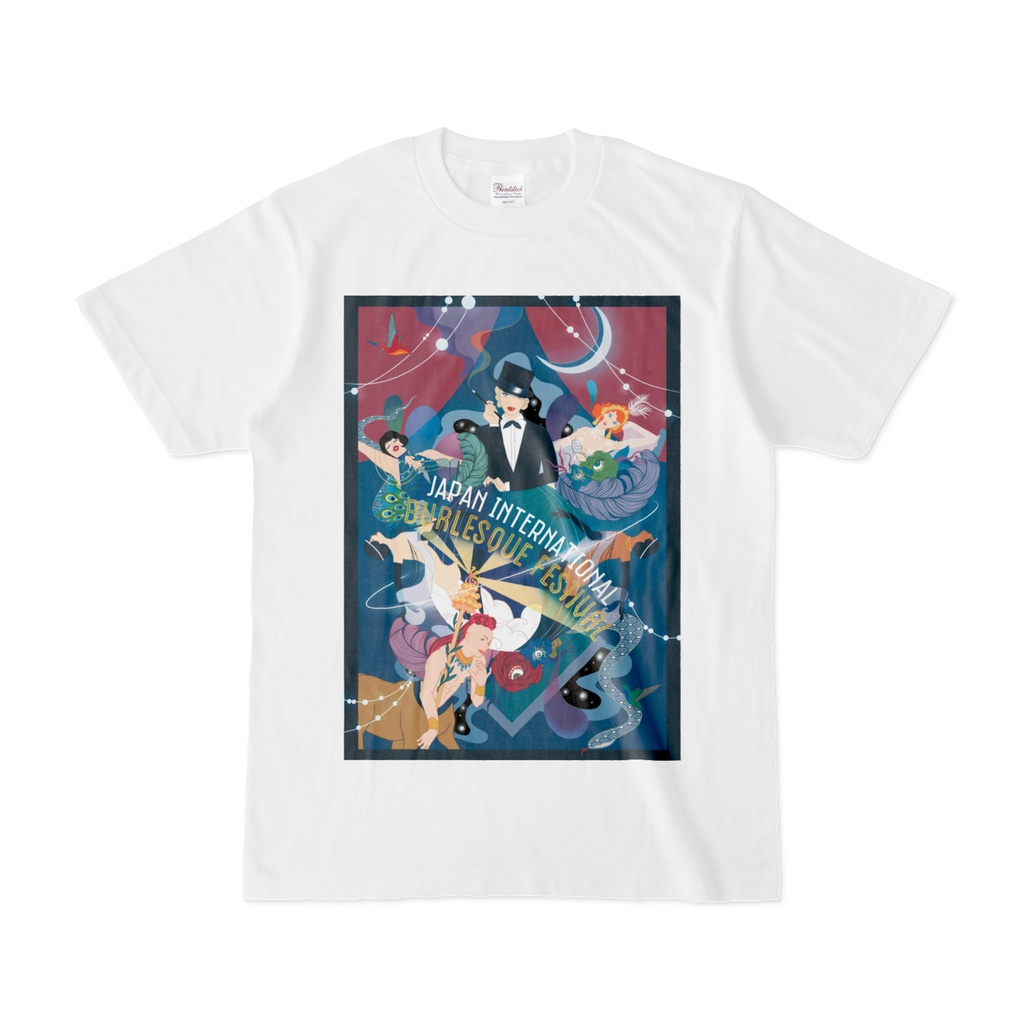 JIBF NewポスターTシャツ バックロゴ (ホワイト)