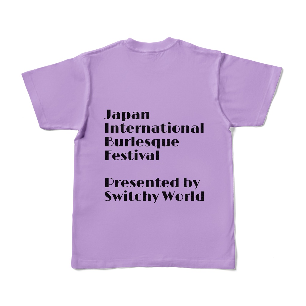 JIBF NewポスターTシャツ バックロゴ (パープル)