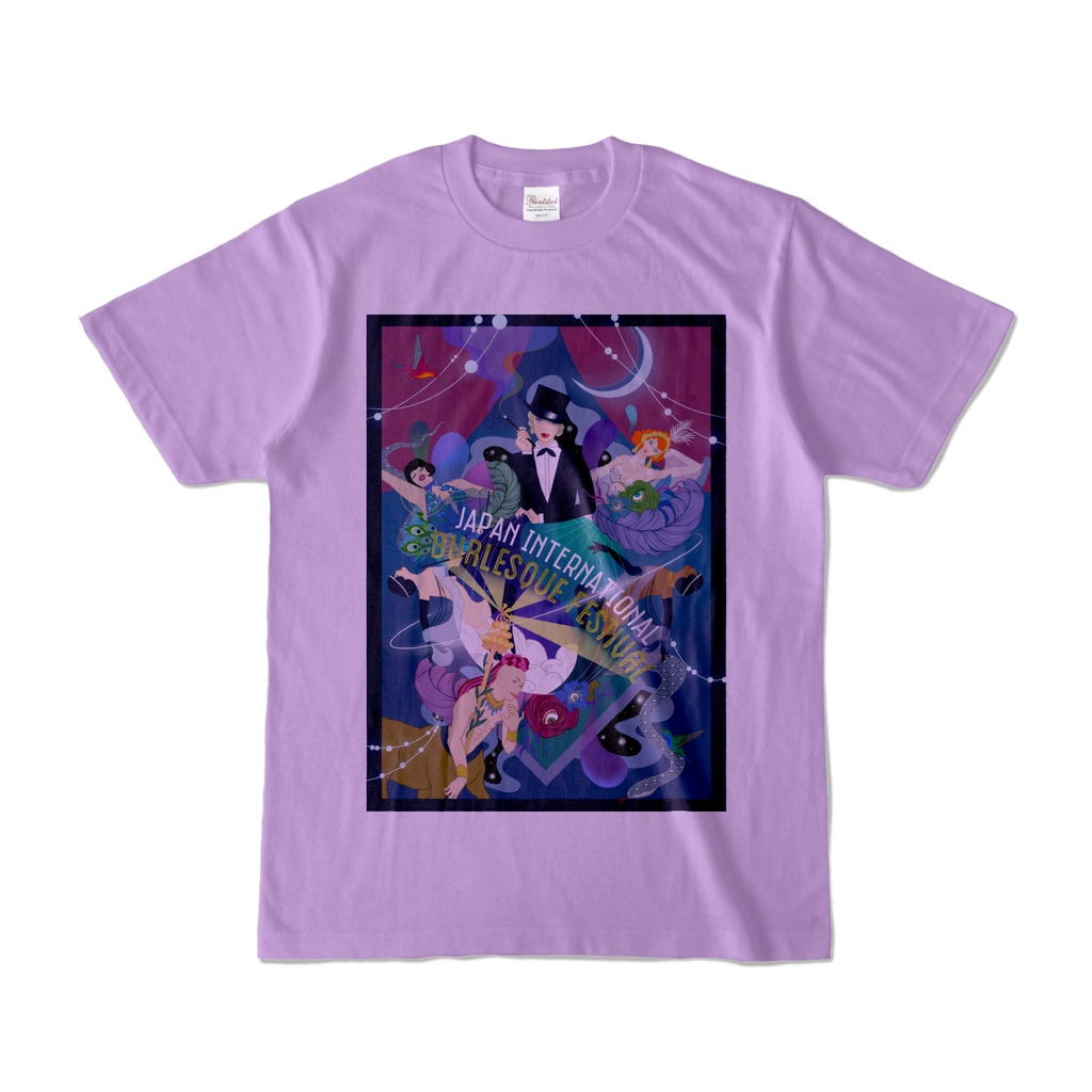 JIBF NewポスターTシャツ バックロゴ (パープル)