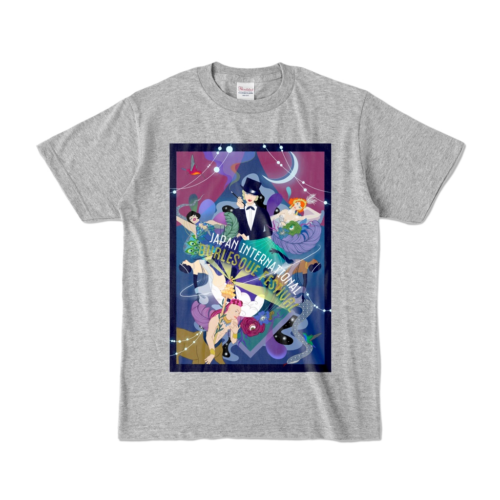 JIBF NewポスターTシャツ バックロゴ (グレー)