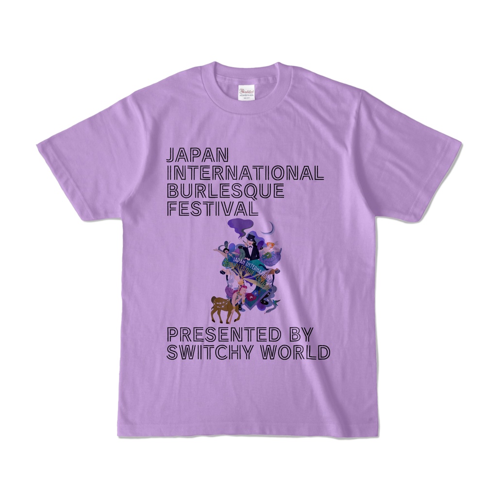 JIBF NewオリジナルTシャツ HIRAGANAバック (パープル)