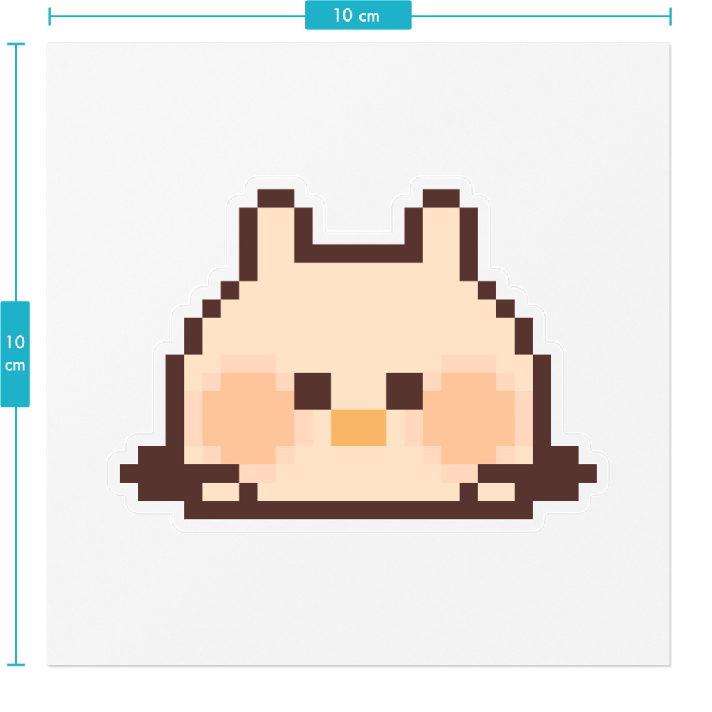 ドット絵ぶーちゃんステッカー