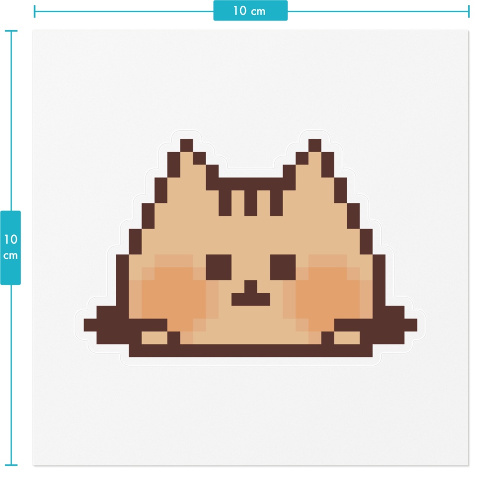 ドット絵りすねこステッカー