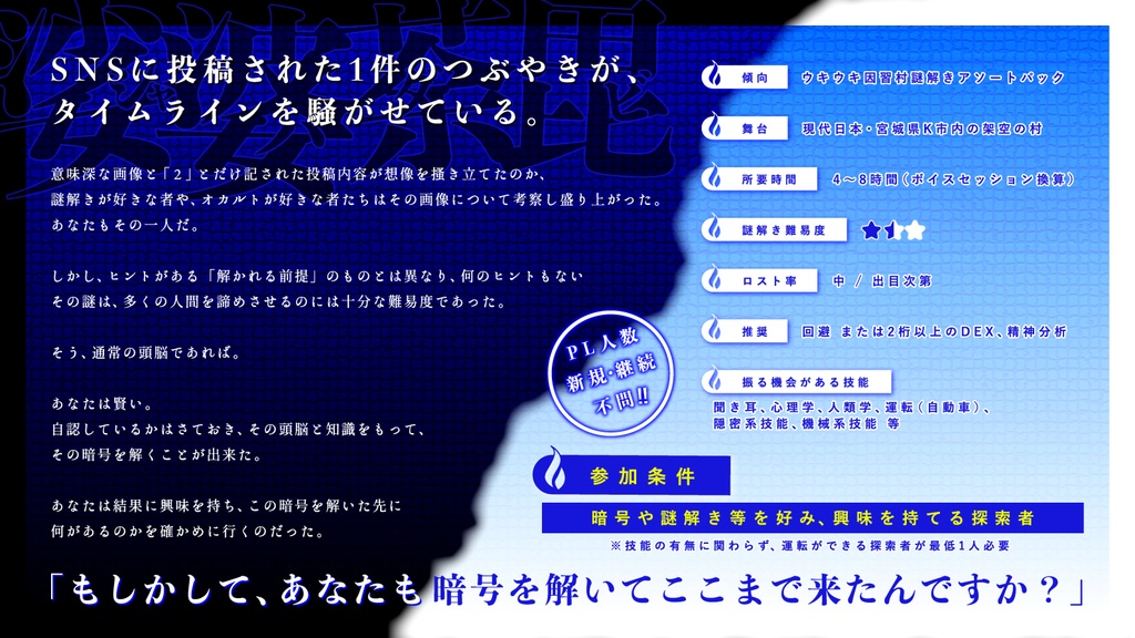 【CoC】娑婆荼毘【人数不問】SPLL:E195421