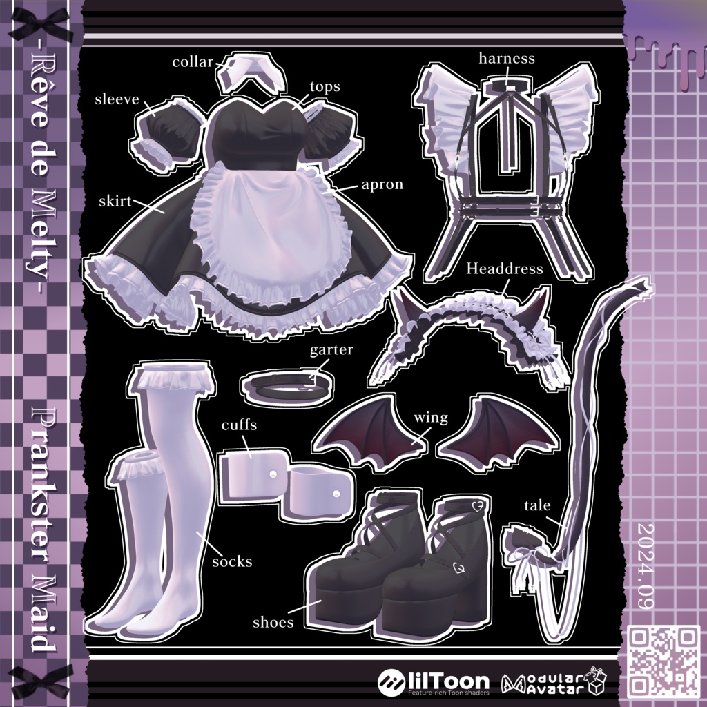 【9アバター対応】˙˚ 𓆩 ✞ Prankster Maid ✞ 𓆪 ˚˙