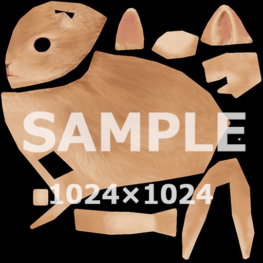 うさぎ(ネザーランドドワーフ) 3Dモデル