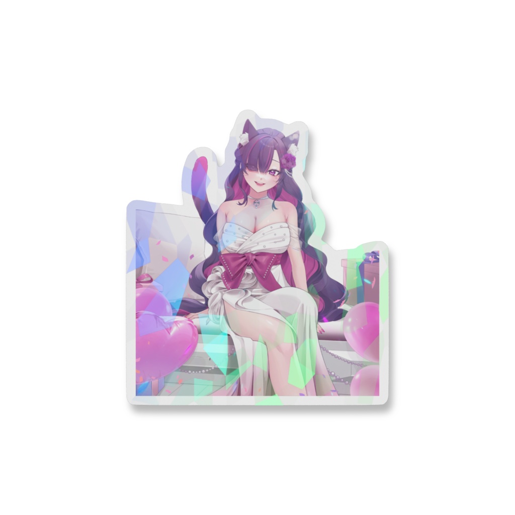 二周年わらわきらきらステッカー