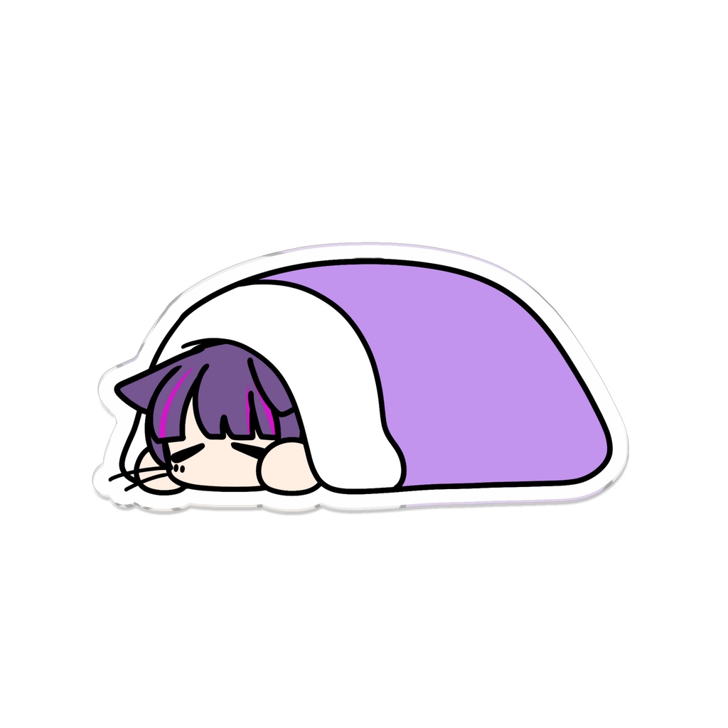 おふとんいもむしアクリルバッジ