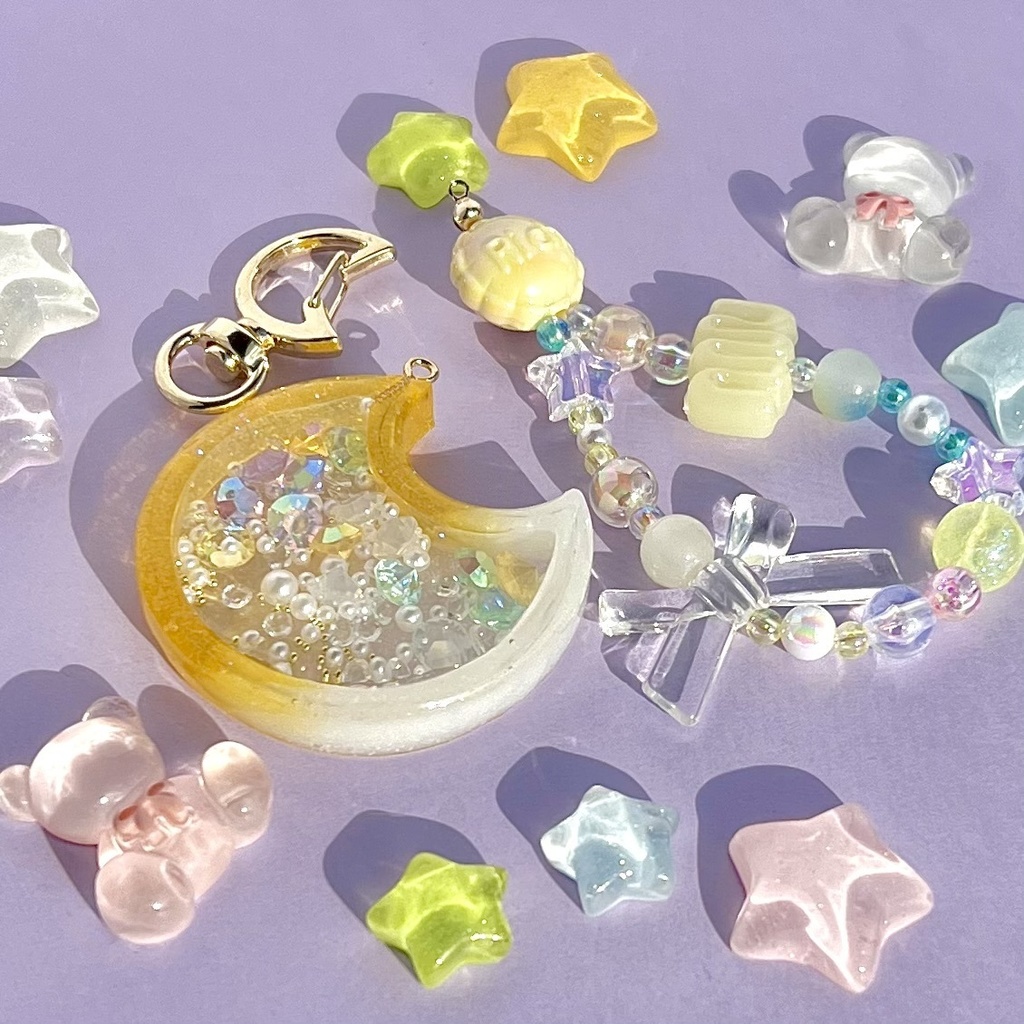 シェイカーキーホルダー🌙黄色