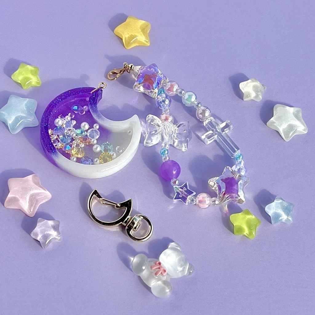 シェイカーキーホルダー🌙紫色