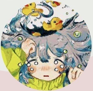 あひる缶バッジ(こども)