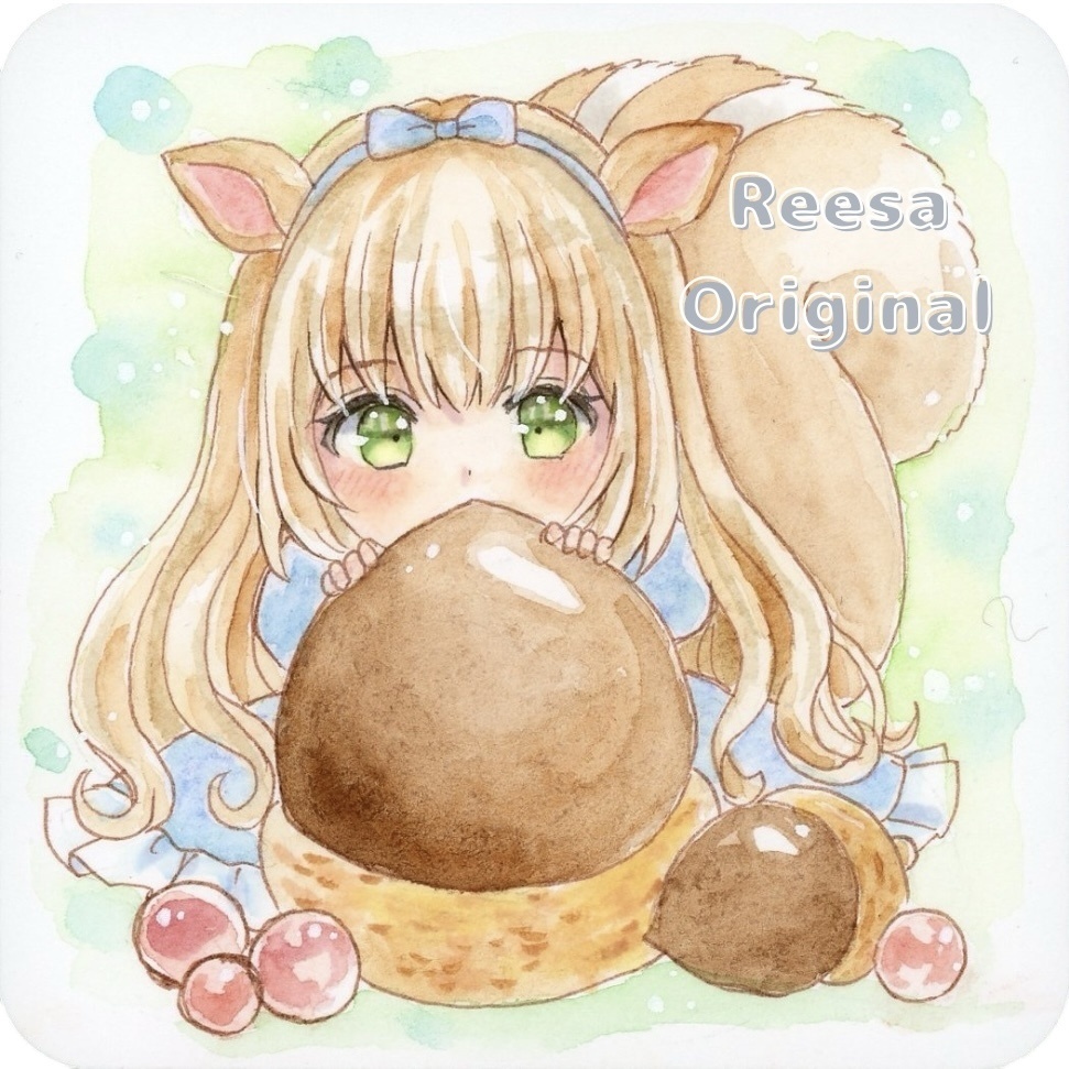 手描きイラスト『りす』