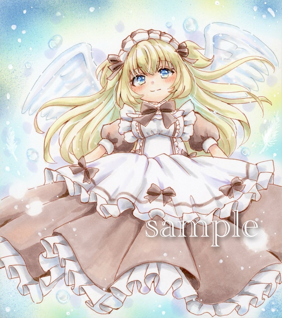 手描きイラスト『メイド天使』