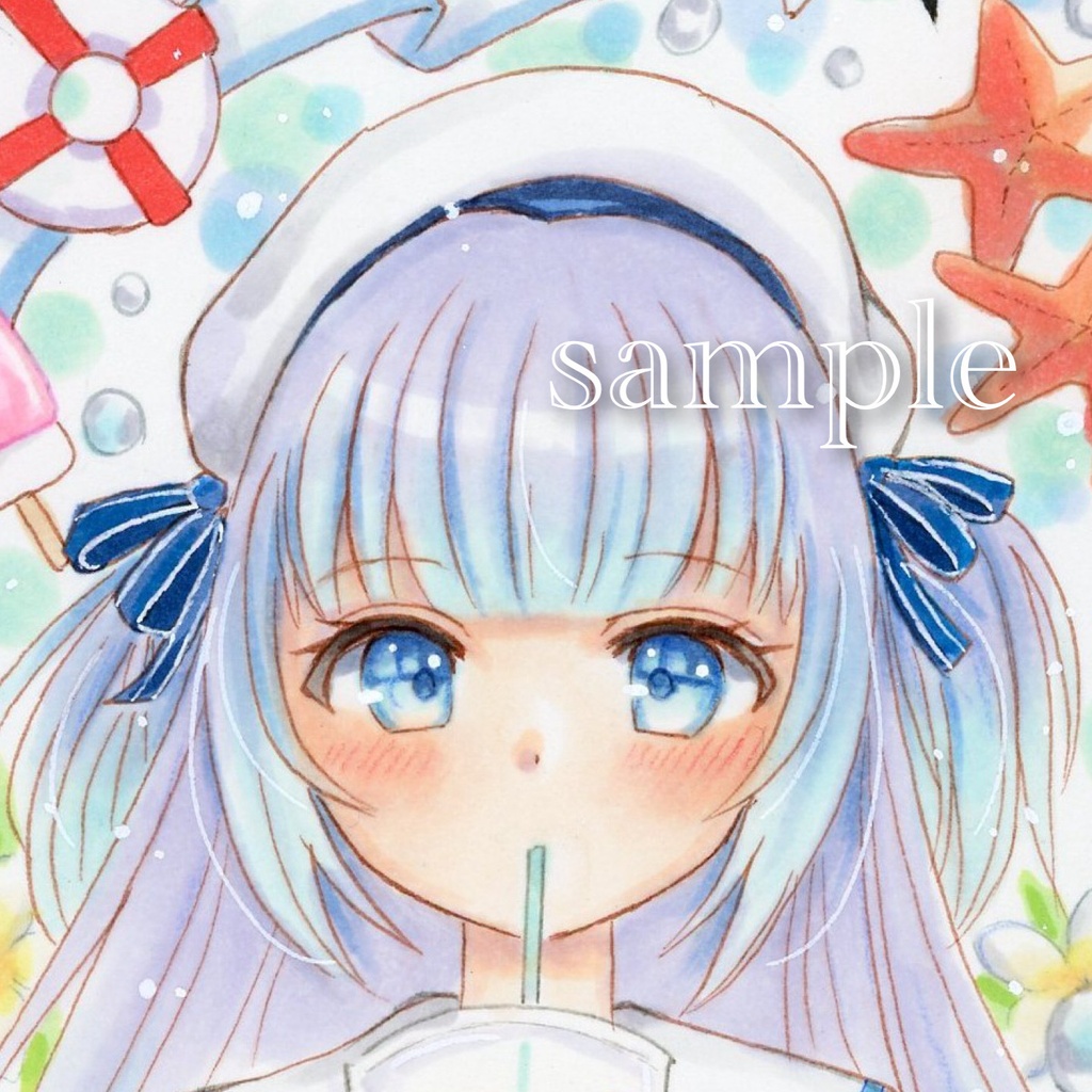 手描きイラスト『弾ける季節』