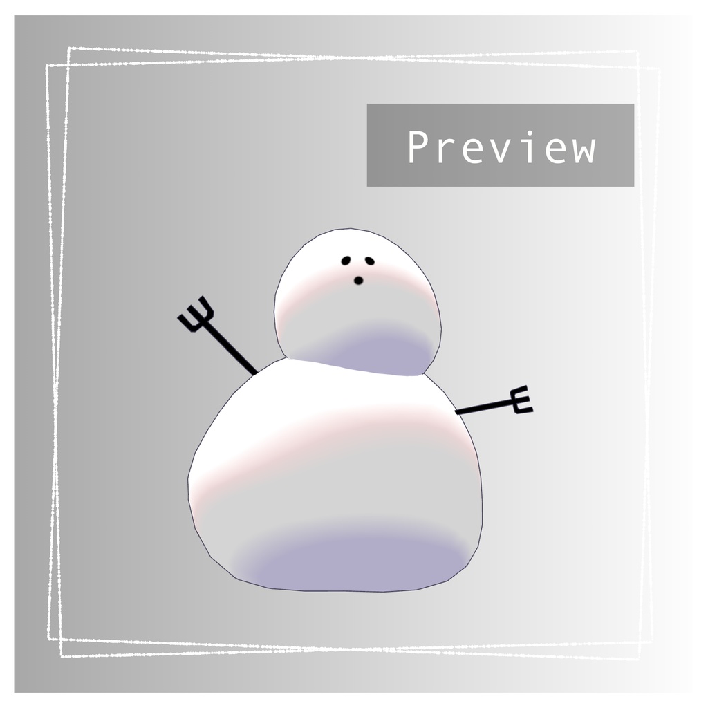 オリジナル3Dモデル「冬の置行堀-Left Behind in Winter-」